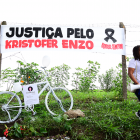 Instalação Bike Branca - Justiça peloEnzo.