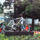 O dia em que a Bicicleta assumiu o lugar do Luar do Sertão em frente a Prefeitura.