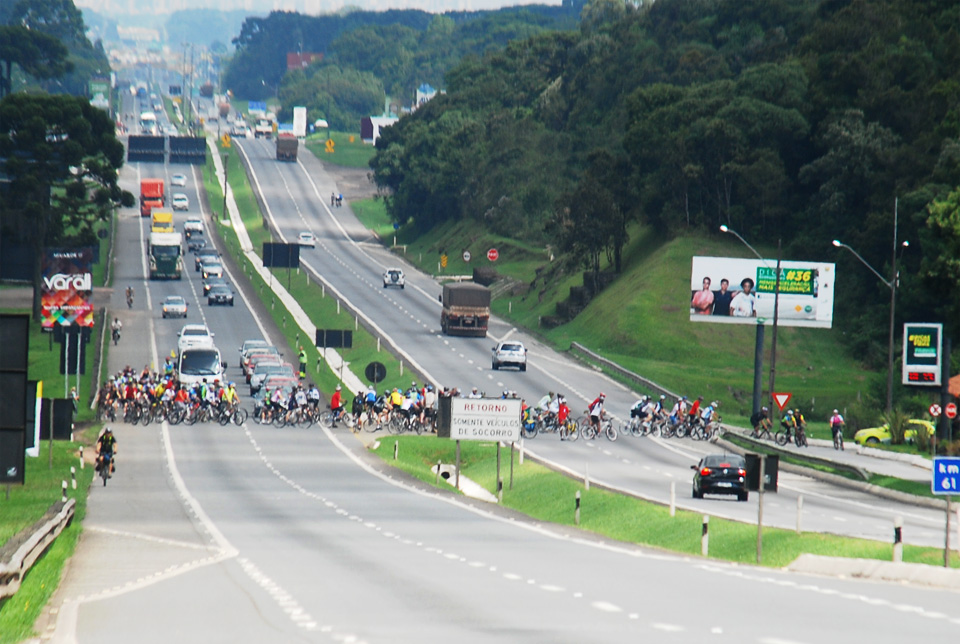 Bicicletada na BR 277 / 01-03-2014