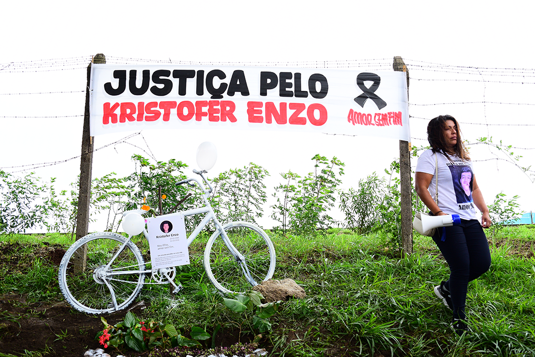 Instalação Bike Branca – Justiça peloEnzo.