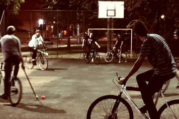 Uma noite de Bike Polo